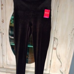 NWT Spanx Black Velvet Leggings XL
